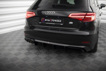 Audi A3 Sportback 8V Facelift 2016-2020 Diffuser (För dubbla utblås på vänster sida) Maxton Design